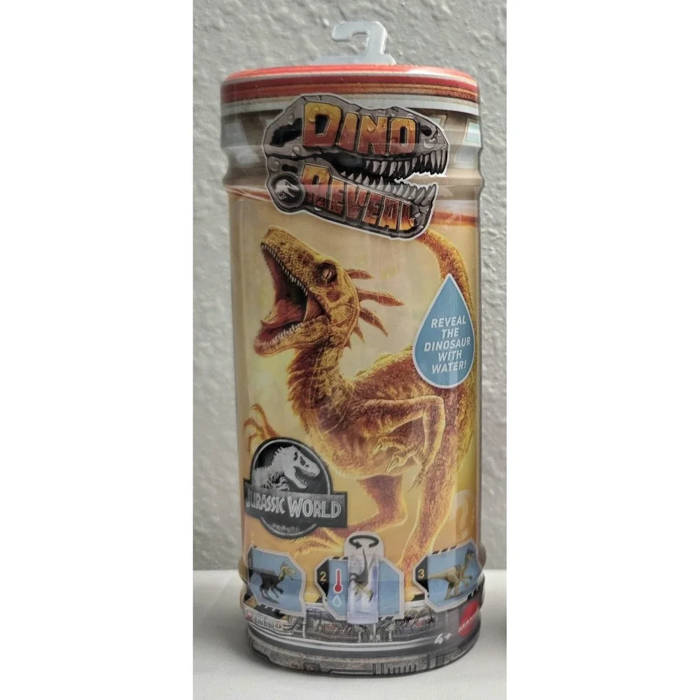 Jurassic World Dino Reveal Dinosaur Toy Figure in Tube Package